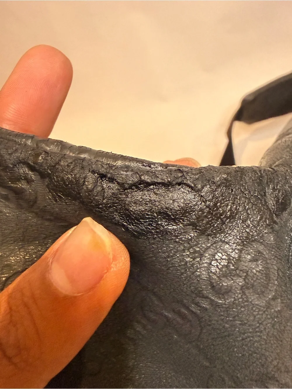 Gucci Black GG Embossed Leather Belt Bag bumbag